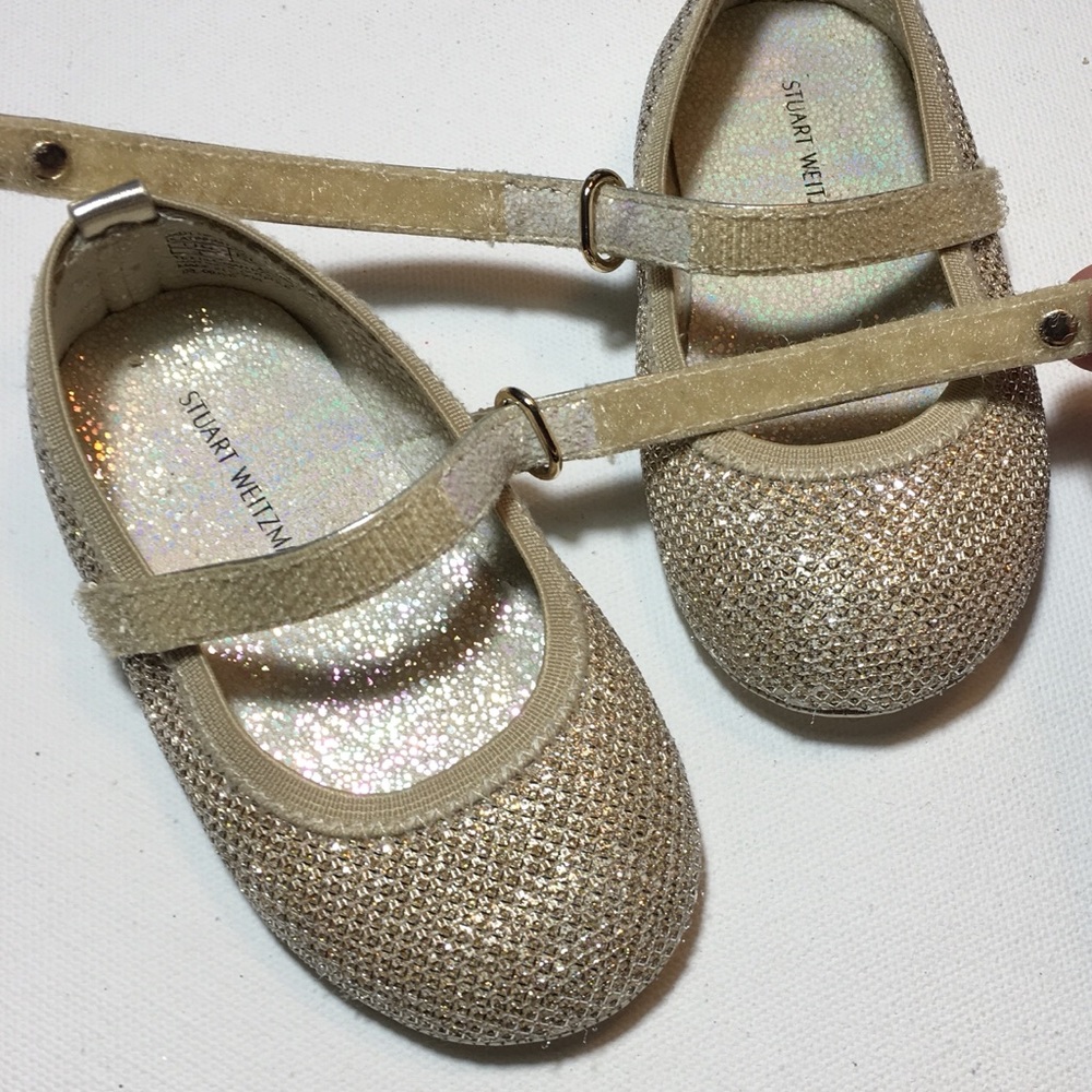 Stuart Weitzman shimmery ballet flats